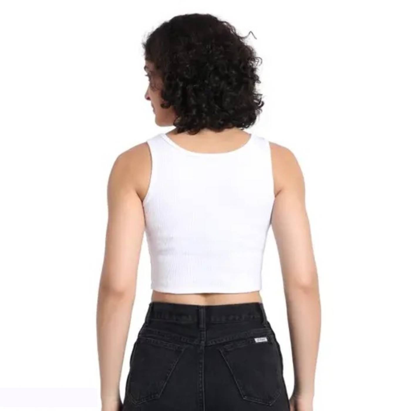Womens Rib Crop Top Womens Rib Crop Top
