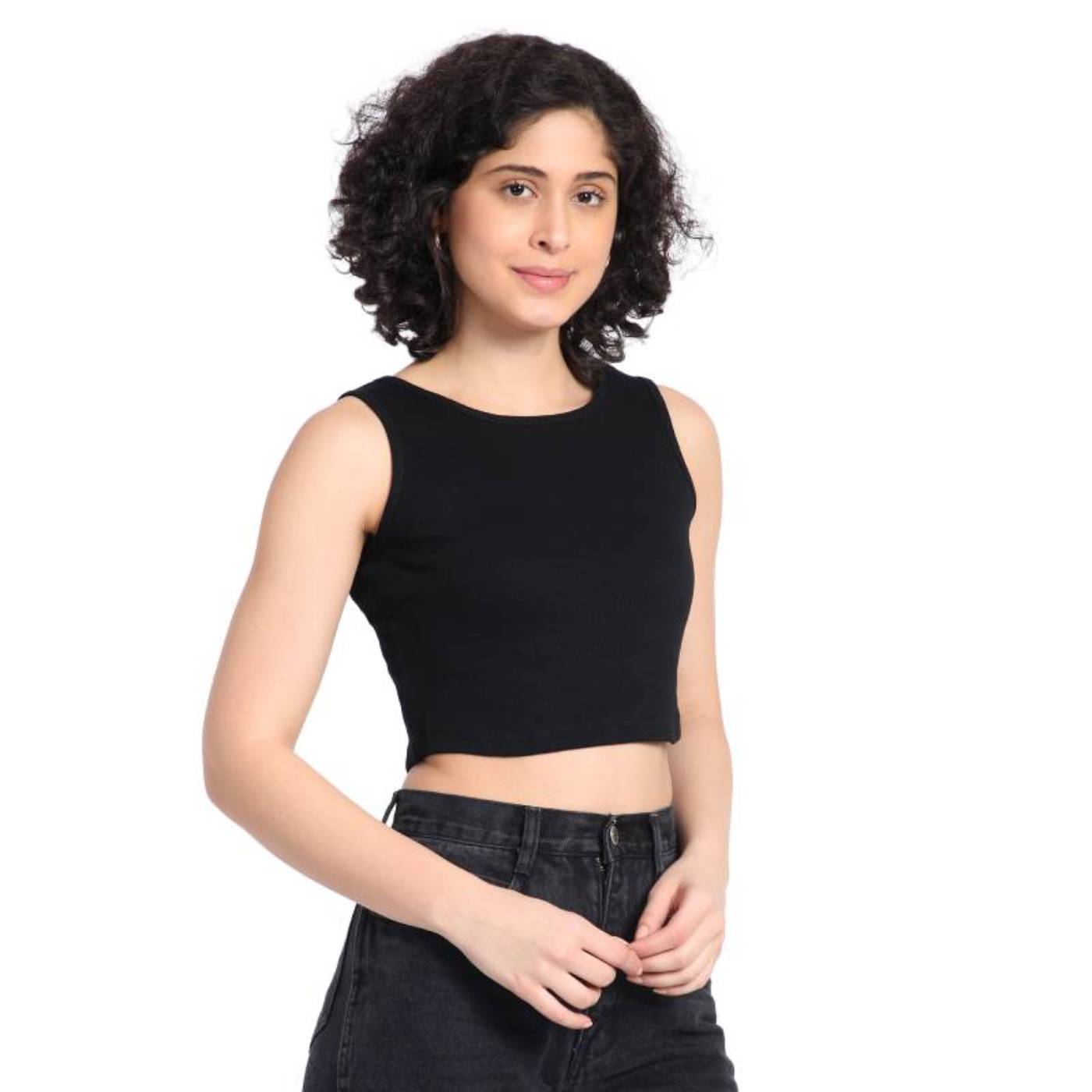 Womens Rib Crop Top Womens Rib Crop Top